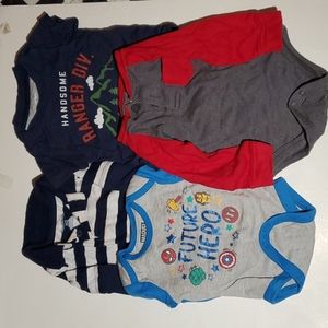 Boys 6-9m onesie lot